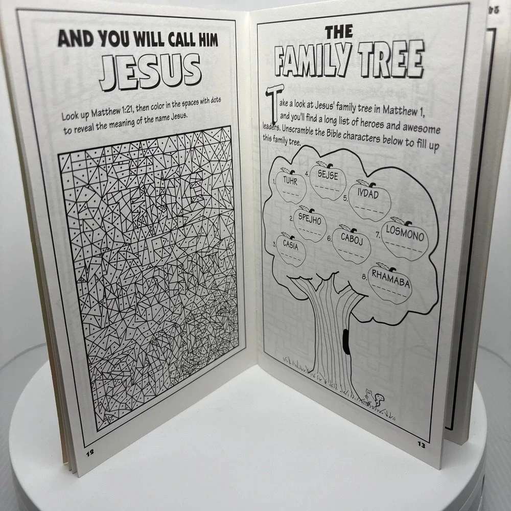 Bible‎ Stories The Story of the Wisemen Activity Book Christmas Puzzles Coloring